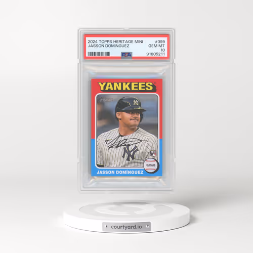 2024 Topps Heritage Mini #399 Jasson Dominguez (PSA 10 GEM MINT)