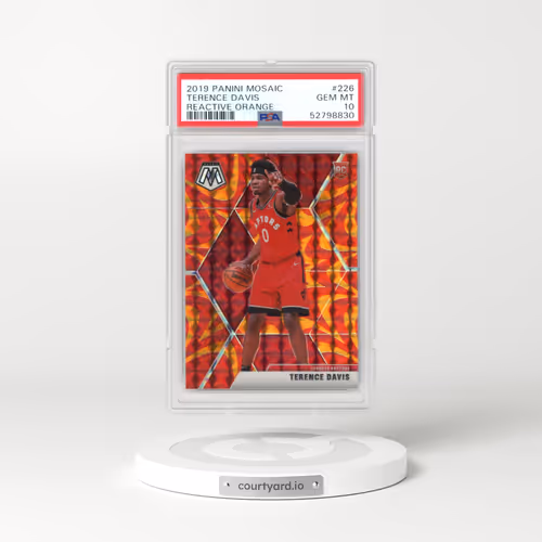 2019 Panini Mosaic #226 Terence Davis - Reactive Orange (PSA 10 GEM MINT)