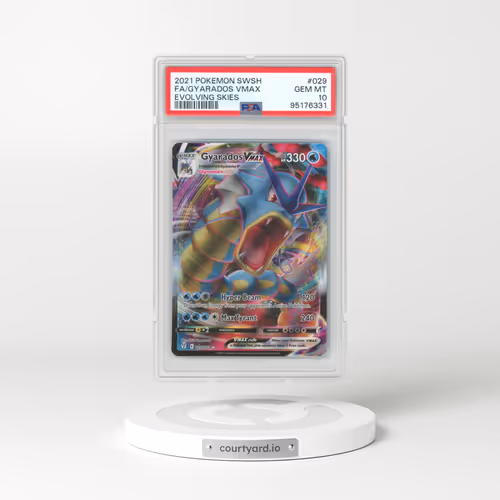 2021 Pokémon Sword & Shield Evolving Skies #029 Gyarados Vmax - Full Art (PSA 10 GEM MINT)