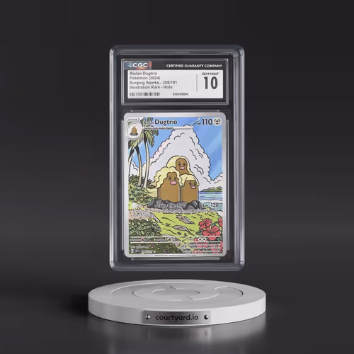 2024 Surging Sparks - SSP EN #208/191 Alolan Dugtrio - Illustration Rare Holo (CGC 10 GEM MINT)
