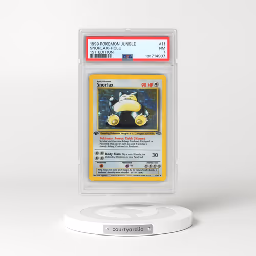 1999 Pokémon Jungle #11 Snorlax - 1st Edition Holo (PSA 7 NM)