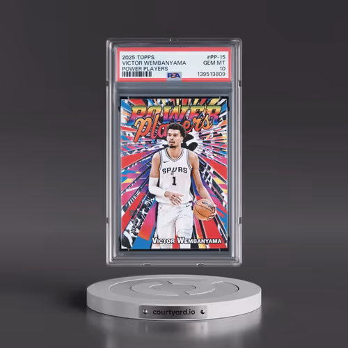 2025 Topps Power Players #PP-15 Victor Wembanyama (PSA 10 GEM MINT)