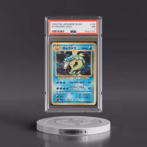 1996 Pokémon Basic #130 Gyarados - Holo (PSA 7 NM)