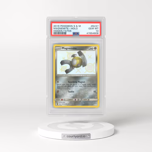 2019 Pokémon Sun & Moon Hidden Fates #SV27 Magnemite - Holo (PSA 10 GEM MINT)