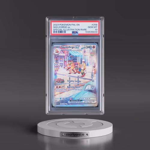 2023 Pokémon Pal EN-Paldea Evolved #258 Skeledirge EX - Holo Special Illustration Rare (PSA 10 GEM M