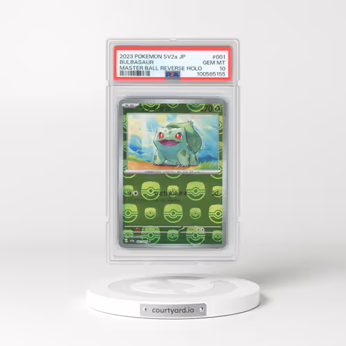 2023 Pokémon Sv2a-Pokemon 151 #001 Bulbasaur - Reverse Holo Master Ball (PSA 10 GEM MINT)