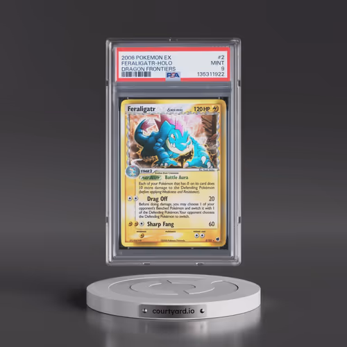 2006 Pokémon EX Dragon Frontiers #2 Feraligatr - Holo (PSA 9 MINT)