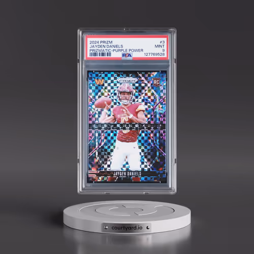 2024 Panini Prizm Prizmatic #3 Jayden Daniels - Purple Power (PSA 9 MINT)