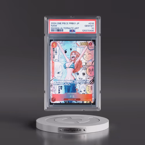 2024 One Piece Japanese Premium Booster -One Piece Card the Best #016 Nami - Manga Alternate Art (PS