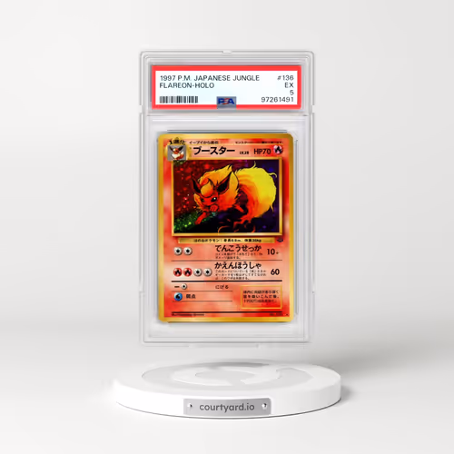1997 Pokémon Jungle #136 Flareon - Holo (PSA 5 EX)