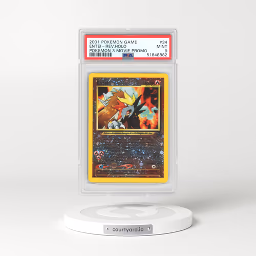 2001 Pokemon 3 Movie Promo #34 Entei - Holo (PSA 9 MINT)