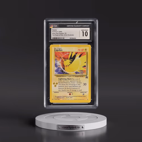 1999 Black Star Promos #23 Zapdos - The Power of One Error Illustrator - Aoki (CGC 10 GEM MINT)