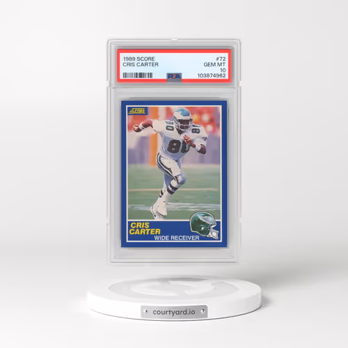 1989 Score #72 Cris Carter (PSA 10 GEM MINT)