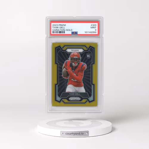 2023 Panini Prizm #329 Tank Dell - Variation-Gold (PSA 9 MINT)
