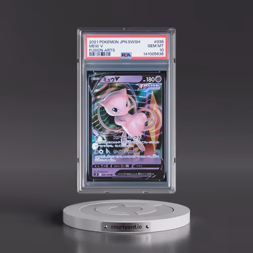 2021 Pokémon Sword & Shield Fusion Arts #039 Mew V - Holo (PSA 10 GEM MINT)