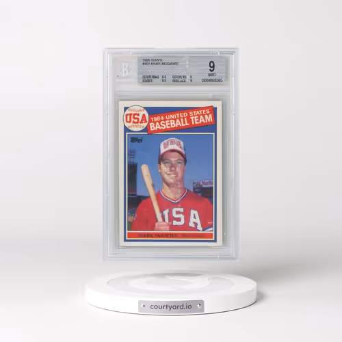 1985 Topps #401 Mark McGwire - 1984 USA Baseball Team (BGS 9 MINT)