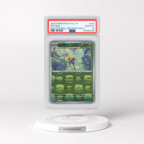 2023 Pokémon Sv2a-Pokemon 151 #015 Beedrill - Reverse Holo Master Ball (PSA 10 GEM MINT)
