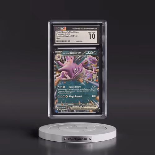 2025 Pokémon Dri EN-Destined Rivals #119 Team Rocket's Nidoking EX - Holo (CGC 10 GEM MINT)