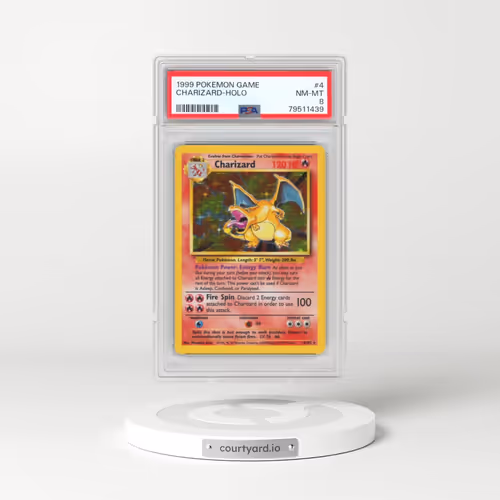 1999 Pokémon Game #4 Charizard - Holo (PSA 8 NM-MT)