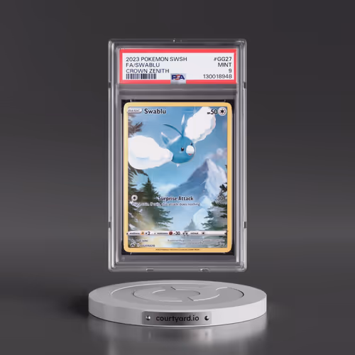 2023 Pokémon Sword and Shield Crown Zenith #GG27 Swablu - Full Art (PSA 9 MINT)