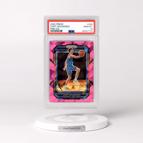 2022 Panini Prizm #266 Chet Holmgren - Pink Ice (PSA 10 GEM MINT)