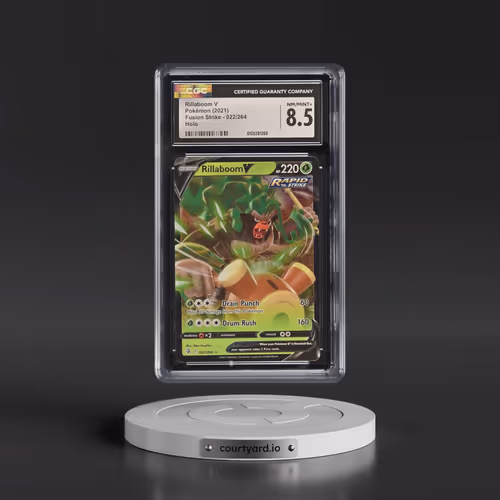 2019 Fusion Strike #022/264 Rillaboom V - Holo (CGC 8.5 NM-MT+)