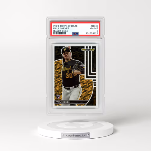 2024 Topps Update Topps Black Gold #BG17 Paul Skenes (PSA 8 NM-MT)