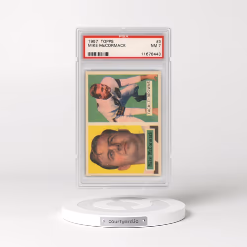 1957 Topps #3 Mike McCormack (PSA 7 NM)