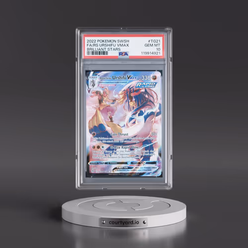 2022 Pokémon Sword & Shield Brilliant Stars #TG21 Rapid Strike Urshifu Vmax - Full Art (PSA 10 GEM M