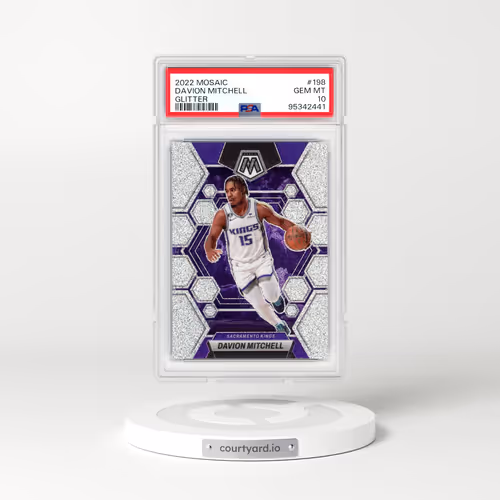 2022 Panini Mosaic #198 Davion Mitchell - Glitter (PSA 10 GEM MINT)