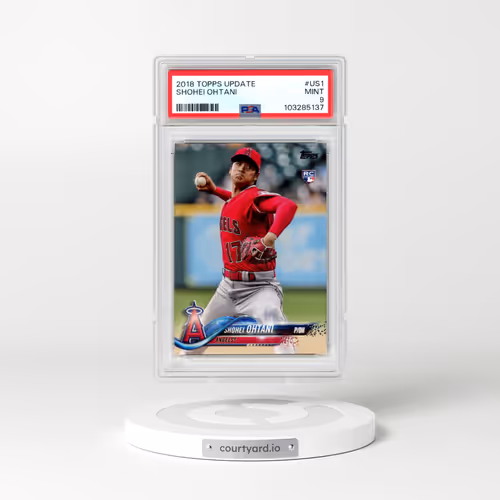2018 Topps Update #US1 Shohei Ohtani - Pitching in Red Jersey (PSA 9 MINT)