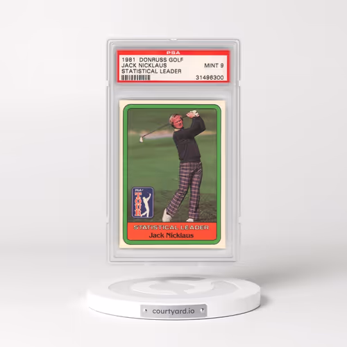 1981 Donruss Golf Jack Nicklaus - Statistical Leader (PSA 9 MINT)