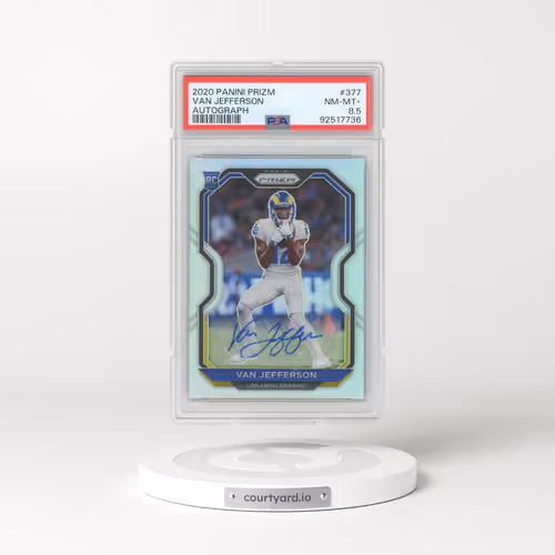 2020 Panini Prizm #377 Van Jefferson - Autograph (PSA 8.5 NM-MT+)