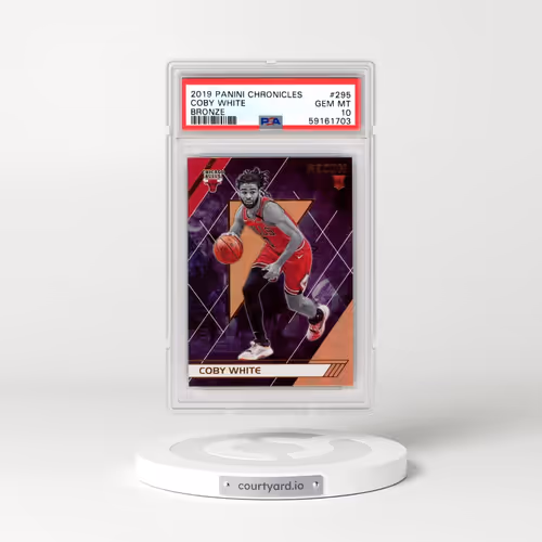 2019 Panini Chronicles #295 Coby White - Bronze (PSA 10 GEM MINT)