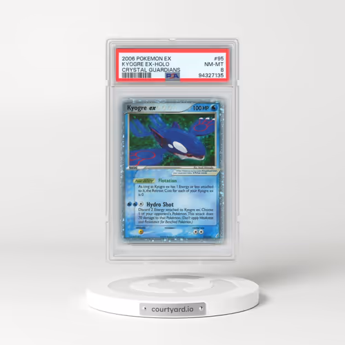 2006 Pokémon EX Crystal Guardians #95 Kyogre EX - Holo Holo (PSA 8 NM-MT)
