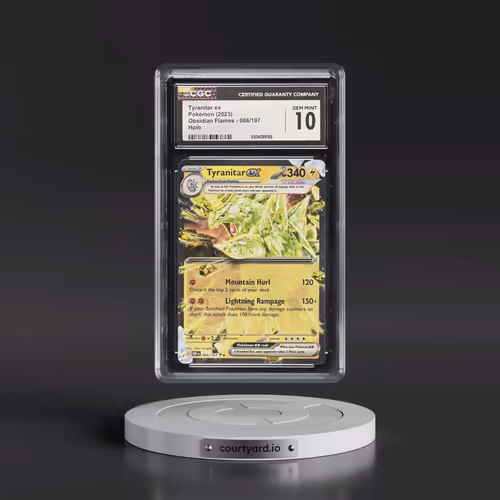 2023 Obsidian Flames - OBF EN #066/197 Tyranitar ex - Holo (CGC 10 GEM MINT)