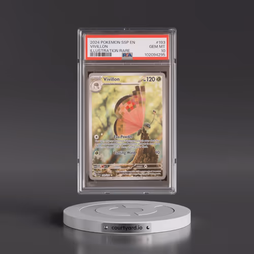 2024 Pokémon Ssp EN-Surging Sparks #193 Vivillon - Illustration Rare (PSA 10 GEM MINT)