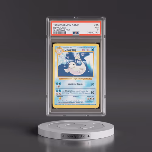 1999 Pokémon Game #25 Dewgong - Shadowless (PSA 7 NM)