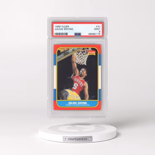 1986 Fleer #31 Julius Erving (PSA 9 MINT)