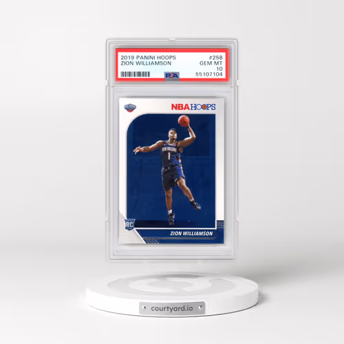 2019 Panini Hoops #258 Zion Williamson (PSA 10 GEM MINT)