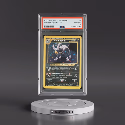 2001 Pokémon Neo Discovery #4 Houndoom - Holo (PSA 8 NM-MT)