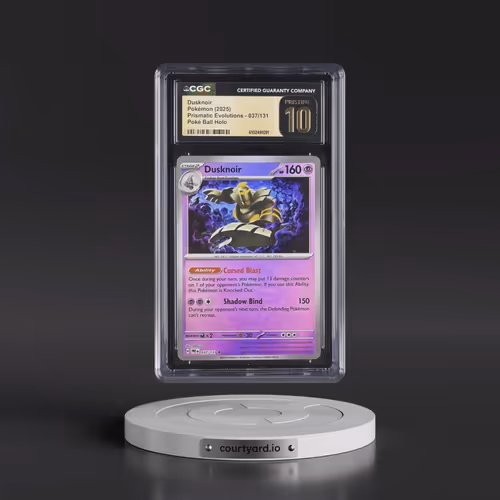 2024 Prismatic Evolutions - PRE EN #037/131 Dusknoir - Poké Ball Holo (CGC 10 PRISTINE)