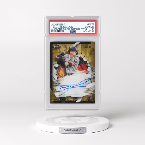 2024 Topps Finest Finest Autographs #FATF Tyler Fitzgerald - Gold Refractor (PSA 10 GEM MINT)