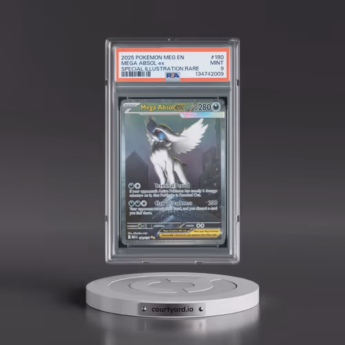 2025 Pokémon Meg EN-Mega Evolution #180 Mega Absol EX - Holo Special Illustration Rare (PSA 9 MINT)