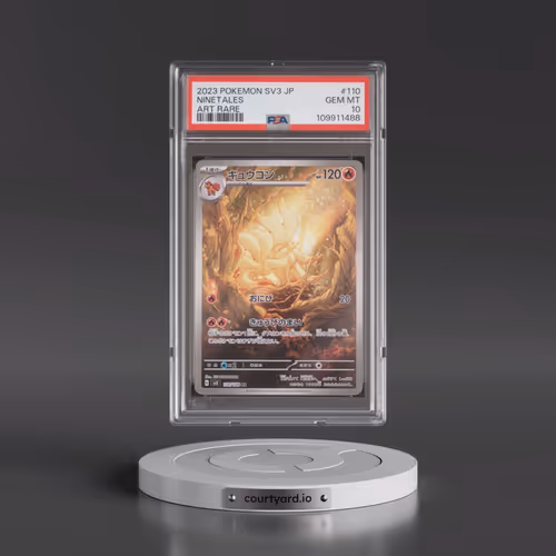 2023 Pokémon SV3-Ruler of the Black Flame #110 Ninetales - Art Rare (PSA 10 GEM MINT)