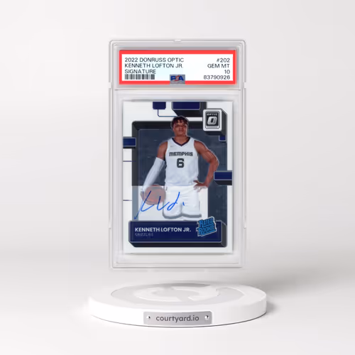 2022 Panini Donruss Optic #202 Kenneth Lofton Jr. - Signature (PSA 10 GEM MINT)