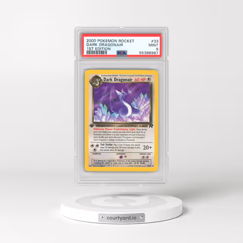 2000 Pokémon Rocket #33 Dark Dragonair - 1st Edition (PSA 9 MINT)