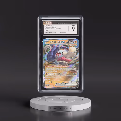 2024 Paldean Fates - PAF EN #053/091 Great Tusk ex - Holo (CGC 9 MINT)