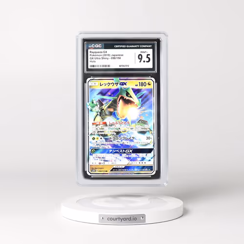 2018 Pokémon Sun & Moon Ultra Shiny GX #098 Rayquaza GX - Holo (CGC 9.5 MINT+)