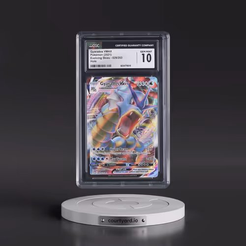 2021 Pokémon Sword & Shield Evolving Skies #029 Gyarados Vmax - Full Art (CGC 10 GEM MINT)